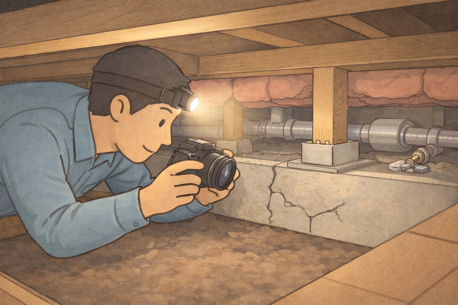 床下状況のチェック