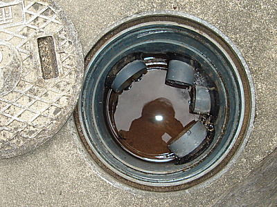 雨水会所内部状況のチェック