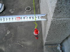 ブロック塀の傾き