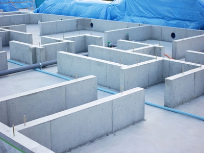 美しくできあがった木造基礎