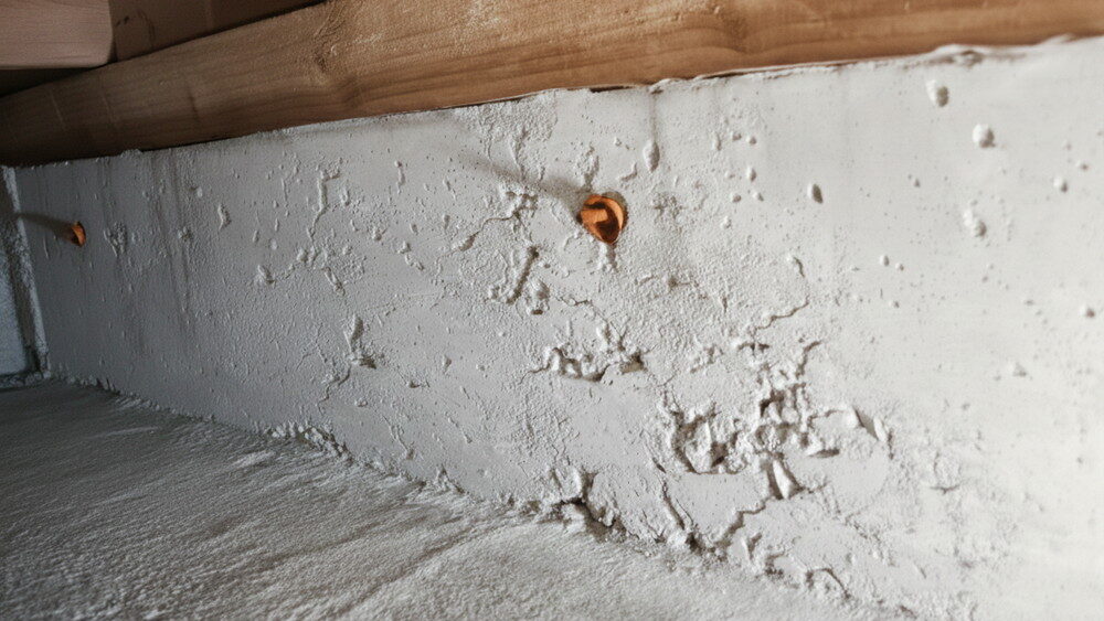 床下基礎にジャンカが多発していた木造住宅